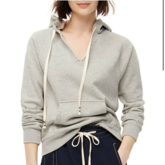 J. Crew Tops - J. crew Garment Dyed Gray Hoodie